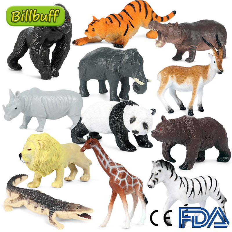 12Pcs Mini Wild Jungle Zoo Mar - Marine Zoo のレビューと価格