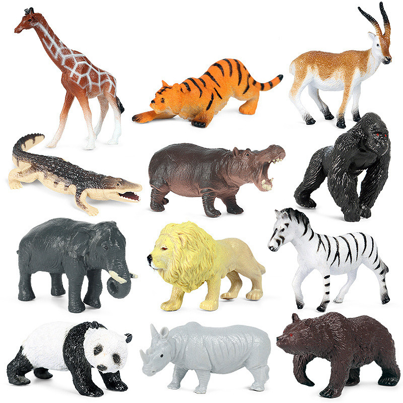 12Pcs Mini Wild Jungle Zoo Mar - Marine Zoo のレビューと価格