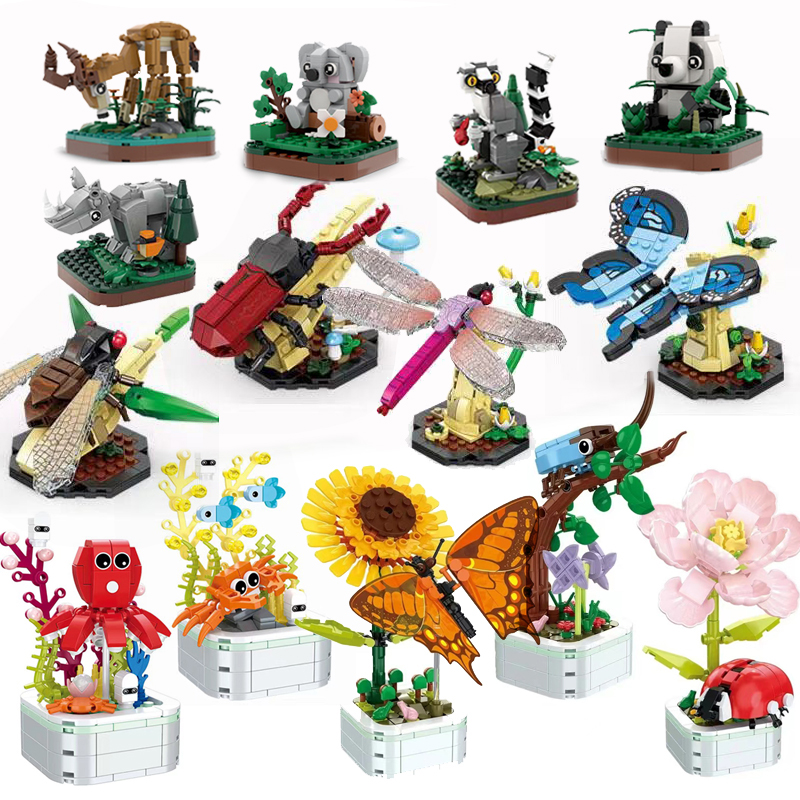 1pcs Cute Forest Animal Buildi - Marine Zoo のレビューと価格