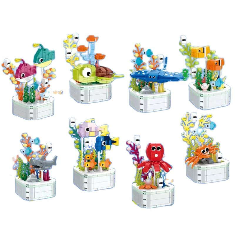 1pcs Cute Forest Animal Buildi - Marine Zoo のレビューと価格