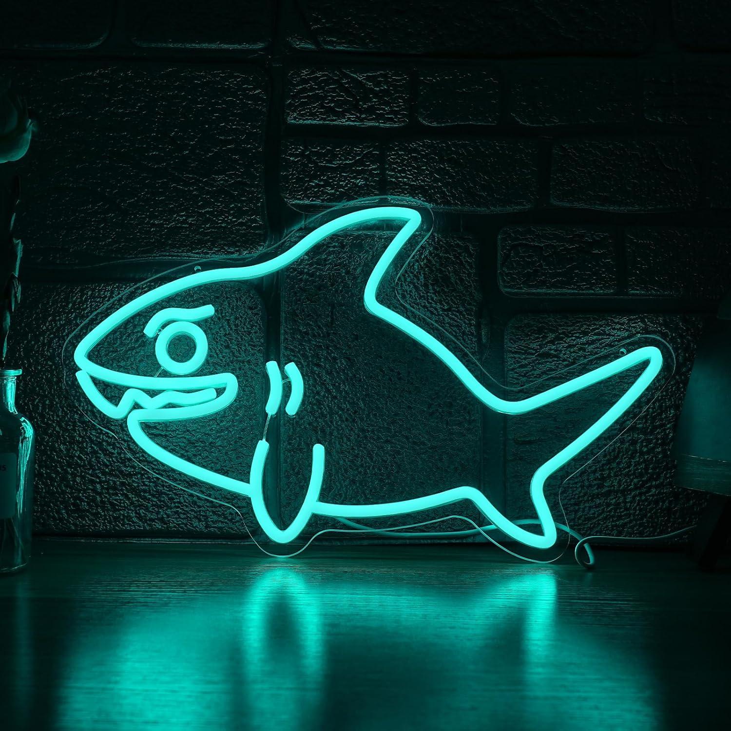 Shark Neon Sign USB Dimmable L - Marine Zoo のレビューと価格