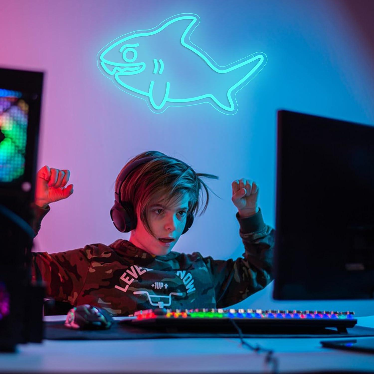 Shark Neon Sign USB Dimmable L - Marine Zoo のレビューと価格