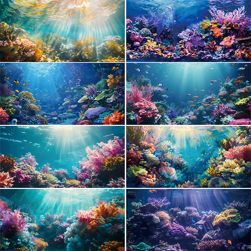 Aquarium Background Sticker Co - Marine Aquarium Wallpaper のレビューと価格