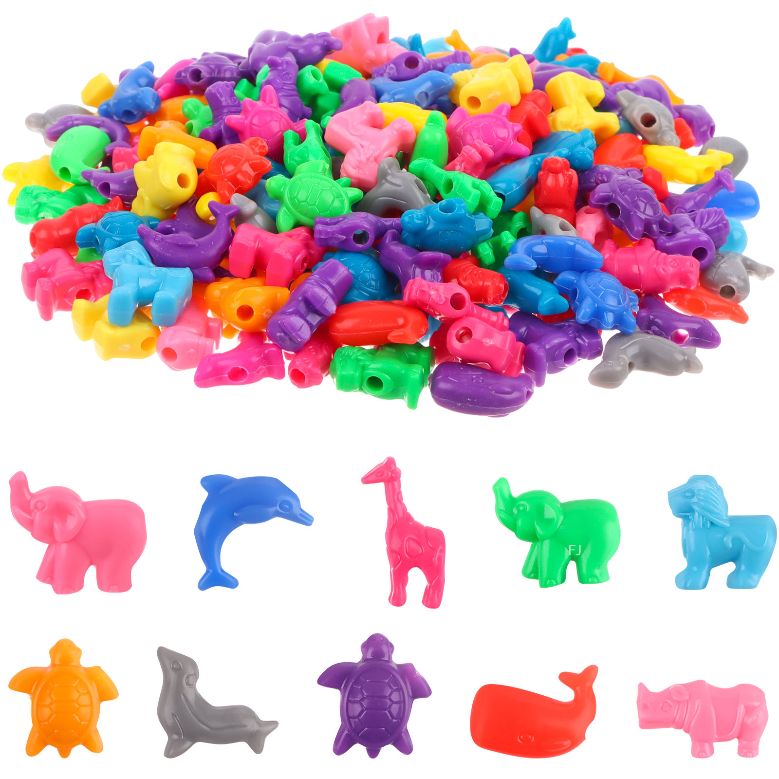 [YU]400 Pcs Mixed Animal Shape - Marine Zoo のレビューと価格