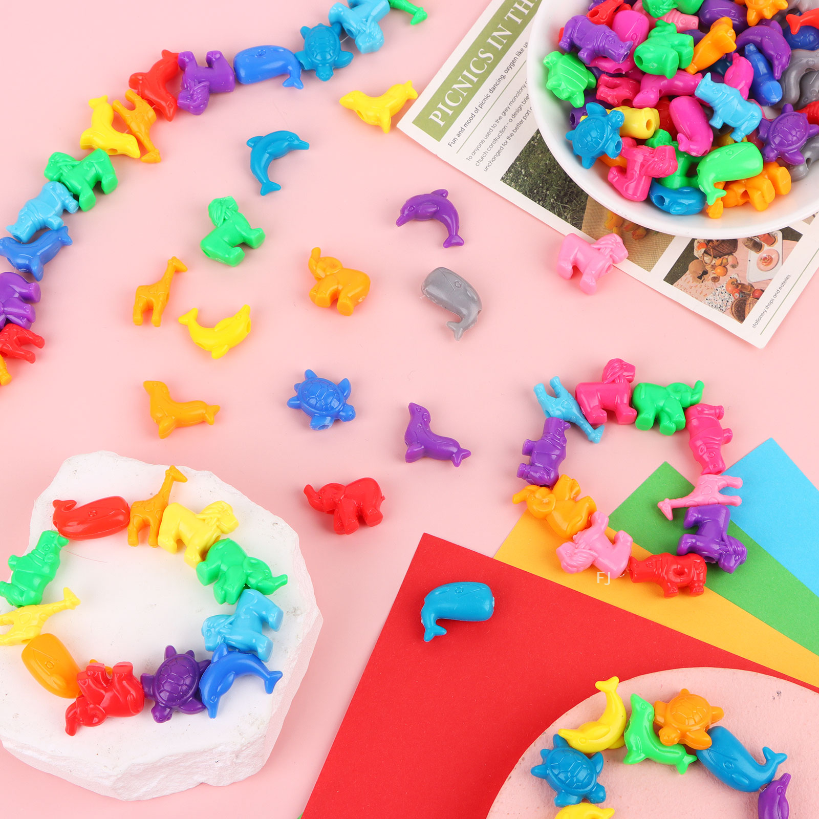 [YU]400 Pcs Mixed Animal Shape - Marine Zoo のレビューと価格