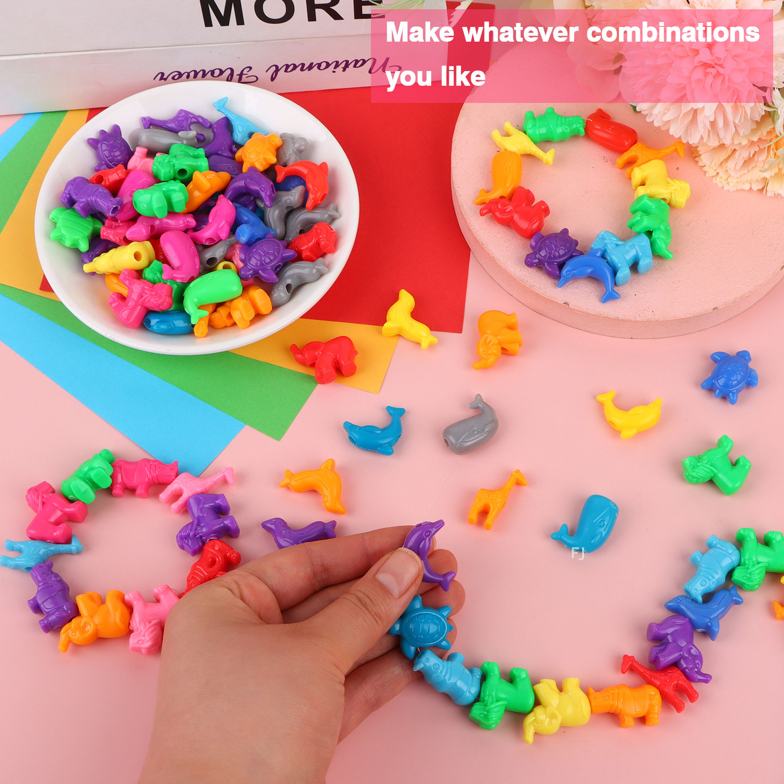 [YU]400 Pcs Mixed Animal Shape - Marine Zoo のレビューと価格